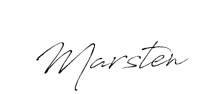 Use a signature maker to create a handwritten signature online. With this signature software, you can design (Antro_Vectra) your own signature for name Marsten. Marsten signature style 6 images and pictures png