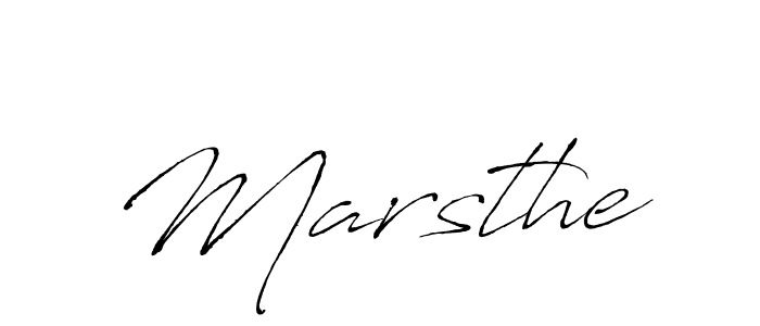 Make a beautiful signature design for name Marsthe. With this signature (Antro_Vectra) style, you can create a handwritten signature for free. Marsthe signature style 6 images and pictures png