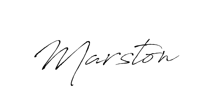 Design your own signature with our free online signature maker. With this signature software, you can create a handwritten (Antro_Vectra) signature for name Marston. Marston signature style 6 images and pictures png