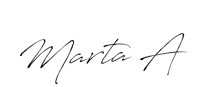 Also You can easily find your signature by using the search form. We will create Marta A name handwritten signature images for you free of cost using Antro_Vectra sign style. Marta A signature style 6 images and pictures png