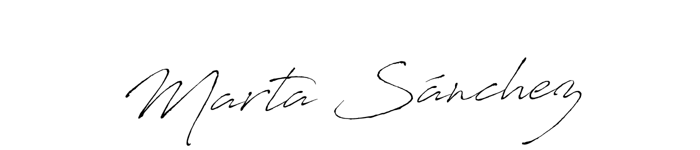 The best way (Antro_Vectra) to make a short signature is to pick only two or three words in your name. The name Marta Sánchez include a total of six letters. For converting this name. Marta Sánchez signature style 6 images and pictures png