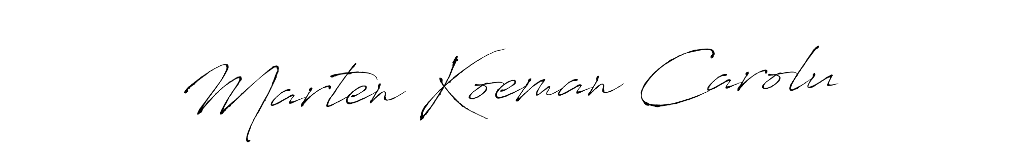 Marten Koeman Carolu stylish signature style. Best Handwritten Sign (Antro_Vectra) for my name. Handwritten Signature Collection Ideas for my name Marten Koeman Carolu. Marten Koeman Carolu signature style 6 images and pictures png