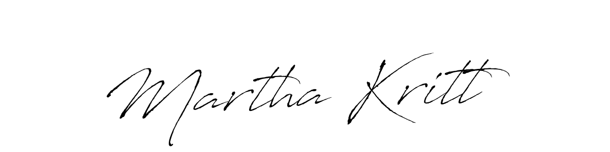 Martha Kritt stylish signature style. Best Handwritten Sign (Antro_Vectra) for my name. Handwritten Signature Collection Ideas for my name Martha Kritt. Martha Kritt signature style 6 images and pictures png