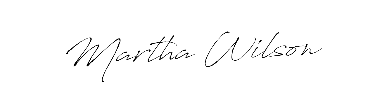 Design your own signature with our free online signature maker. With this signature software, you can create a handwritten (Antro_Vectra) signature for name Martha Wilson. Martha Wilson signature style 6 images and pictures png