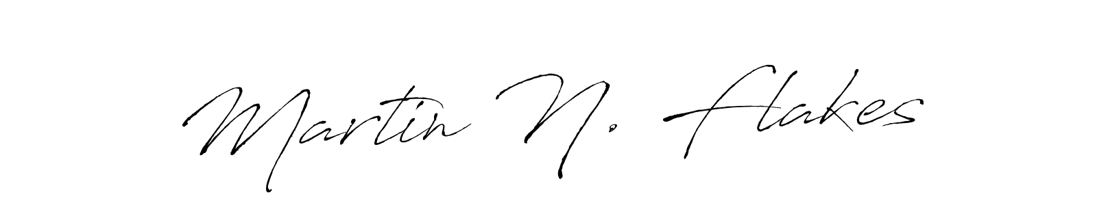 How to make Martin N. Flakes name signature. Use Antro_Vectra style for creating short signs online. This is the latest handwritten sign. Martin N. Flakes signature style 6 images and pictures png