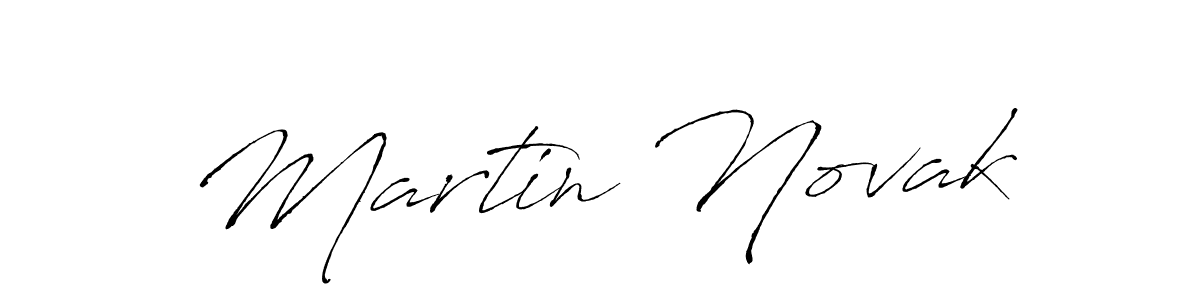 Design your own signature with our free online signature maker. With this signature software, you can create a handwritten (Antro_Vectra) signature for name Martin Novak. Martin Novak signature style 6 images and pictures png