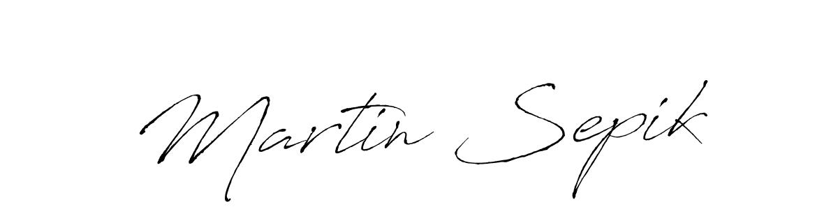 Design your own signature with our free online signature maker. With this signature software, you can create a handwritten (Antro_Vectra) signature for name Martin Sepik. Martin Sepik signature style 6 images and pictures png