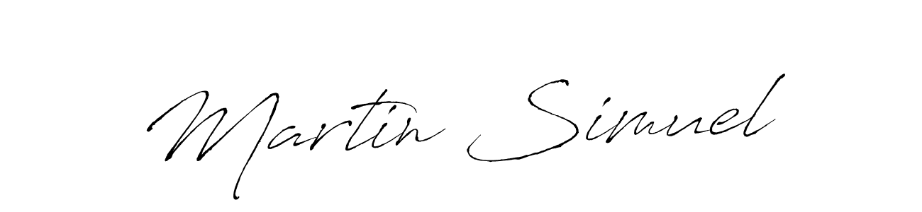 Martin Simuel stylish signature style. Best Handwritten Sign (Antro_Vectra) for my name. Handwritten Signature Collection Ideas for my name Martin Simuel. Martin Simuel signature style 6 images and pictures png