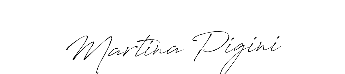 Martina Pigini stylish signature style. Best Handwritten Sign (Antro_Vectra) for my name. Handwritten Signature Collection Ideas for my name Martina Pigini. Martina Pigini signature style 6 images and pictures png