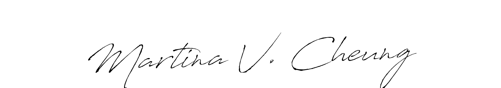 It looks lik you need a new signature style for name Martina V. Cheung. Design unique handwritten (Antro_Vectra) signature with our free signature maker in just a few clicks. Martina V. Cheung signature style 6 images and pictures png