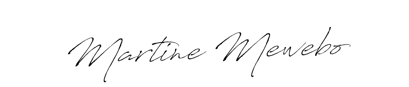 How to make Martine Mewebo name signature. Use Antro_Vectra style for creating short signs online. This is the latest handwritten sign. Martine Mewebo signature style 6 images and pictures png