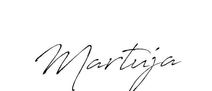 Use a signature maker to create a handwritten signature online. With this signature software, you can design (Antro_Vectra) your own signature for name Martuja. Martuja signature style 6 images and pictures png