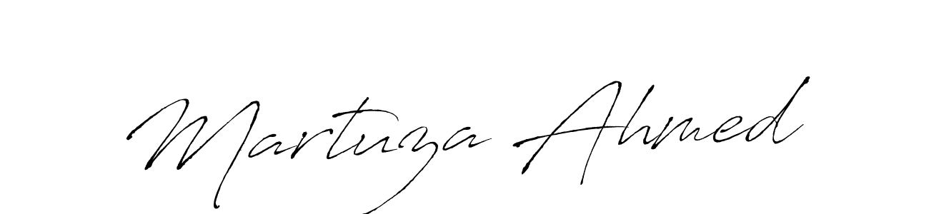 Design your own signature with our free online signature maker. With this signature software, you can create a handwritten (Antro_Vectra) signature for name Martuza Ahmed. Martuza Ahmed signature style 6 images and pictures png