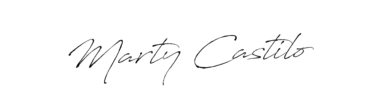 Make a beautiful signature design for name Marty Castilo. Use this online signature maker to create a handwritten signature for free. Marty Castilo signature style 6 images and pictures png