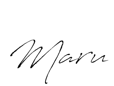 Design your own signature with our free online signature maker. With this signature software, you can create a handwritten (Antro_Vectra) signature for name Maru. Maru signature style 6 images and pictures png