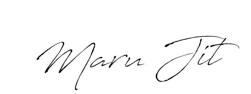 Design your own signature with our free online signature maker. With this signature software, you can create a handwritten (Antro_Vectra) signature for name Maru Jit. Maru Jit signature style 6 images and pictures png