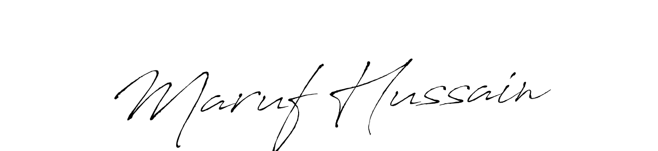 Maruf Hussain stylish signature style. Best Handwritten Sign (Antro_Vectra) for my name. Handwritten Signature Collection Ideas for my name Maruf Hussain. Maruf Hussain signature style 6 images and pictures png