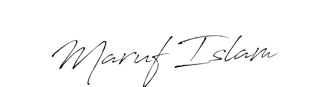 Maruf Islam stylish signature style. Best Handwritten Sign (Antro_Vectra) for my name. Handwritten Signature Collection Ideas for my name Maruf Islam. Maruf Islam signature style 6 images and pictures png