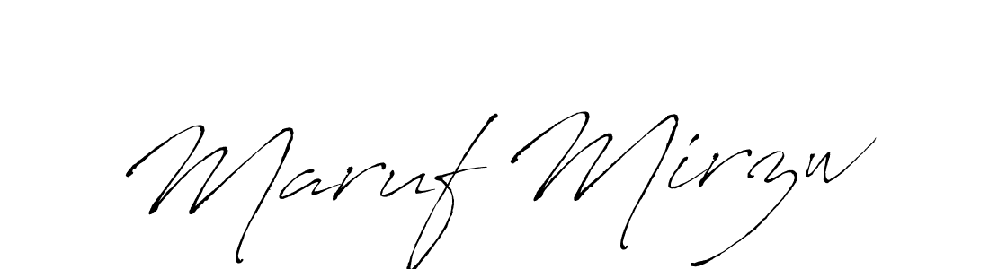 Also You can easily find your signature by using the search form. We will create Maruf Mirzw name handwritten signature images for you free of cost using Antro_Vectra sign style. Maruf Mirzw signature style 6 images and pictures png