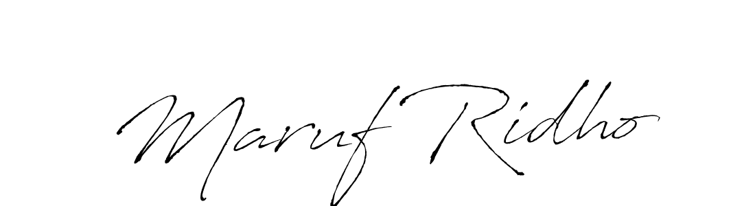 Make a beautiful signature design for name Maruf Ridho. Use this online signature maker to create a handwritten signature for free. Maruf Ridho signature style 6 images and pictures png