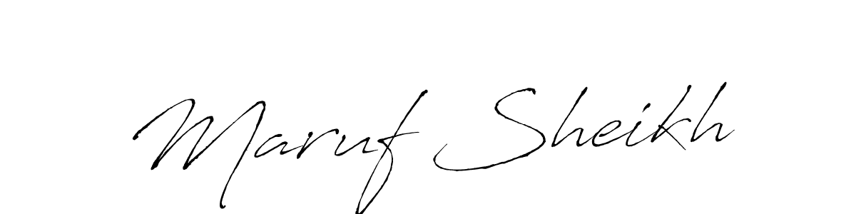 Make a beautiful signature design for name Maruf Sheikh. Use this online signature maker to create a handwritten signature for free. Maruf Sheikh signature style 6 images and pictures png