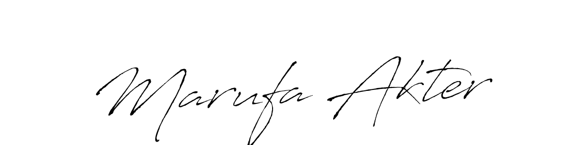 Also we have Marufa Akter name is the best signature style. Create professional handwritten signature collection using Antro_Vectra autograph style. Marufa Akter signature style 6 images and pictures png