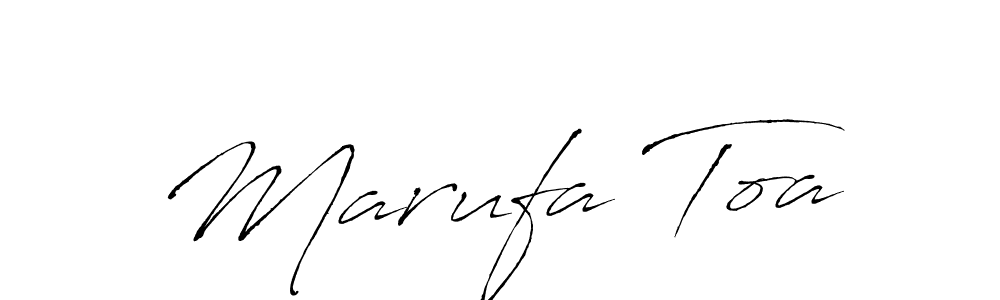 Marufa Toa stylish signature style. Best Handwritten Sign (Antro_Vectra) for my name. Handwritten Signature Collection Ideas for my name Marufa Toa. Marufa Toa signature style 6 images and pictures png