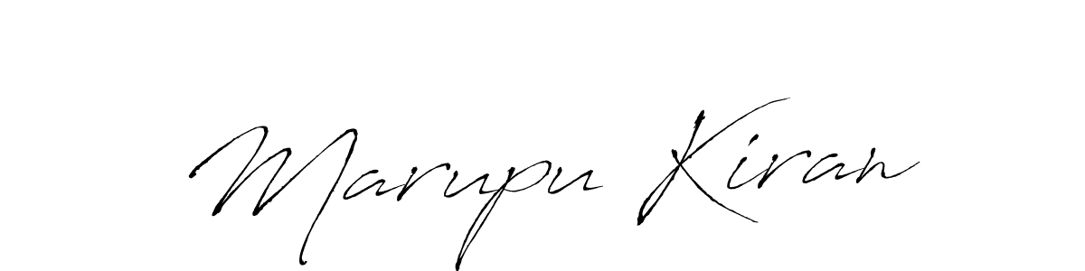 How to make Marupu Kiran name signature. Use Antro_Vectra style for creating short signs online. This is the latest handwritten sign. Marupu Kiran signature style 6 images and pictures png