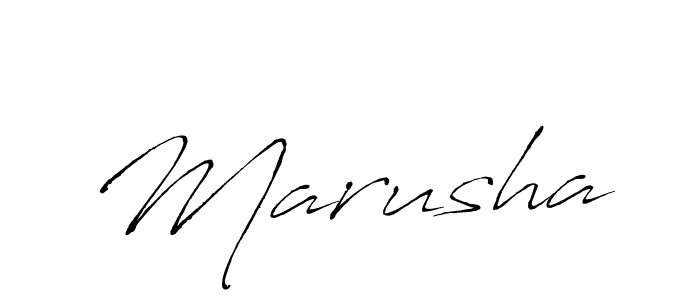 How to make Marusha signature? Antro_Vectra is a professional autograph style. Create handwritten signature for Marusha name. Marusha signature style 6 images and pictures png