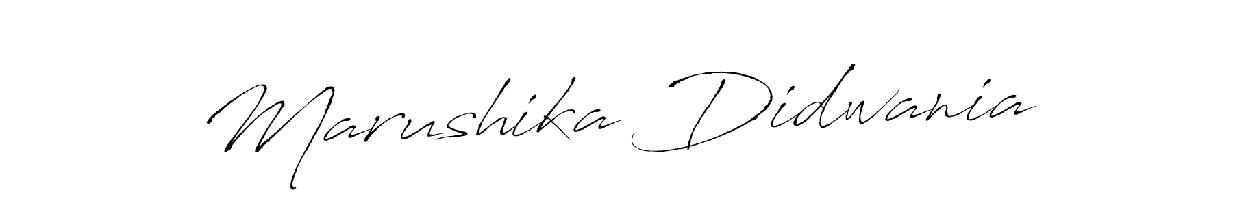 Antro_Vectra is a professional signature style that is perfect for those who want to add a touch of class to their signature. It is also a great choice for those who want to make their signature more unique. Get Marushika Didwania name to fancy signature for free. Marushika Didwania signature style 6 images and pictures png