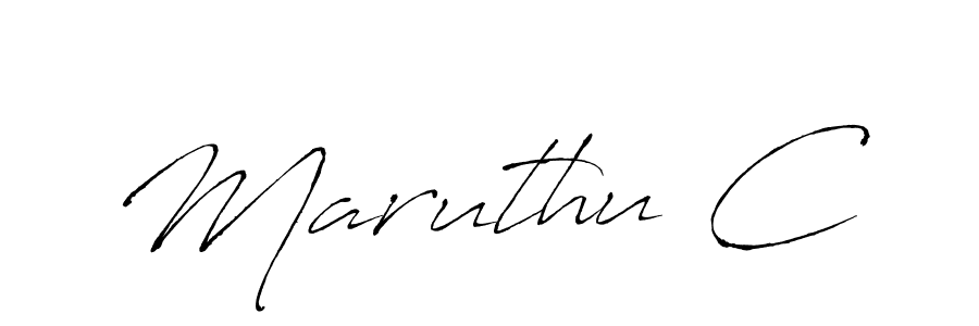 Use a signature maker to create a handwritten signature online. With this signature software, you can design (Antro_Vectra) your own signature for name Maruthu C. Maruthu C signature style 6 images and pictures png