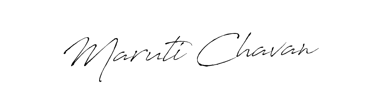 Design your own signature with our free online signature maker. With this signature software, you can create a handwritten (Antro_Vectra) signature for name Maruti Chavan. Maruti Chavan signature style 6 images and pictures png