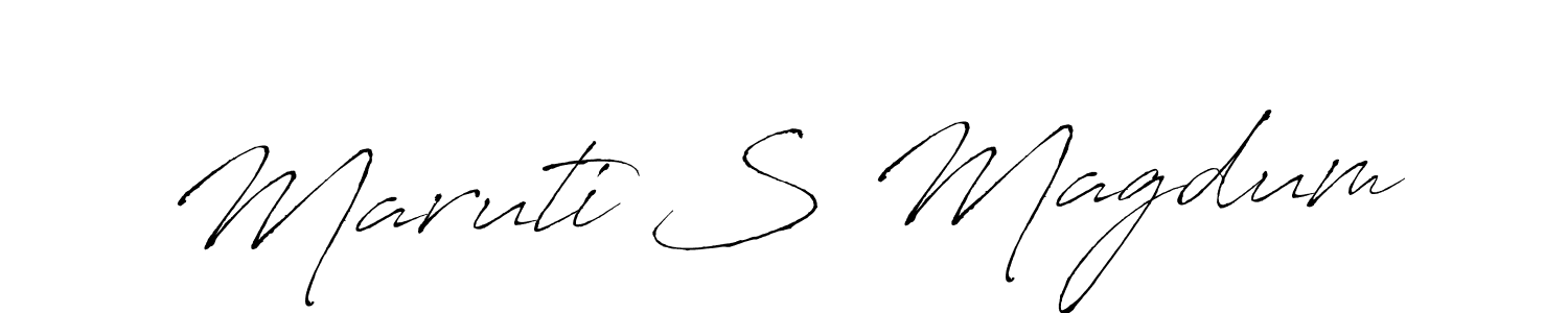 How to Draw Maruti S Magdum signature style? Antro_Vectra is a latest design signature styles for name Maruti S Magdum. Maruti S Magdum signature style 6 images and pictures png