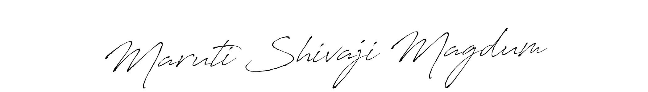 Use a signature maker to create a handwritten signature online. With this signature software, you can design (Antro_Vectra) your own signature for name Maruti Shivaji Magdum. Maruti Shivaji Magdum signature style 6 images and pictures png