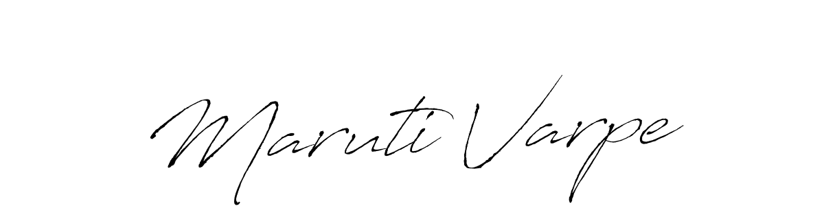 Design your own signature with our free online signature maker. With this signature software, you can create a handwritten (Antro_Vectra) signature for name Maruti Varpe. Maruti Varpe signature style 6 images and pictures png