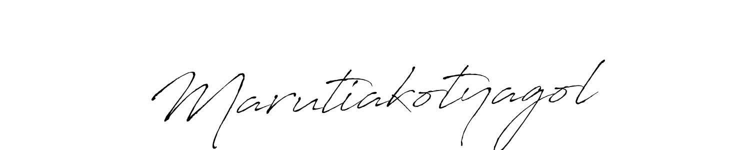 Design your own signature with our free online signature maker. With this signature software, you can create a handwritten (Antro_Vectra) signature for name Marutiakotyagol. Marutiakotyagol signature style 6 images and pictures png