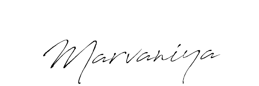 Design your own signature with our free online signature maker. With this signature software, you can create a handwritten (Antro_Vectra) signature for name Marvaniya. Marvaniya signature style 6 images and pictures png