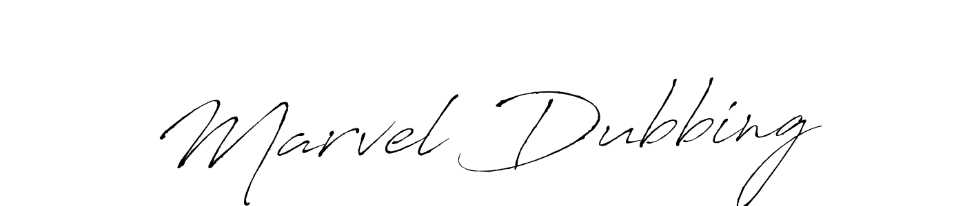 Make a beautiful signature design for name Marvel Dubbing. With this signature (Antro_Vectra) style, you can create a handwritten signature for free. Marvel Dubbing signature style 6 images and pictures png