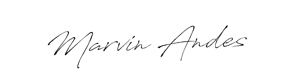 Antro_Vectra is a professional signature style that is perfect for those who want to add a touch of class to their signature. It is also a great choice for those who want to make their signature more unique. Get Marvin Andes name to fancy signature for free. Marvin Andes signature style 6 images and pictures png