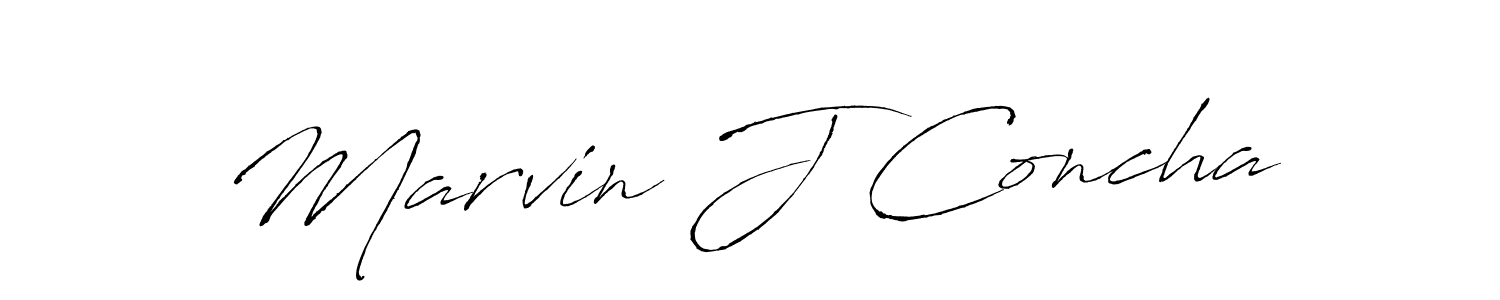 Also we have Marvin J Concha name is the best signature style. Create professional handwritten signature collection using Antro_Vectra autograph style. Marvin J Concha signature style 6 images and pictures png