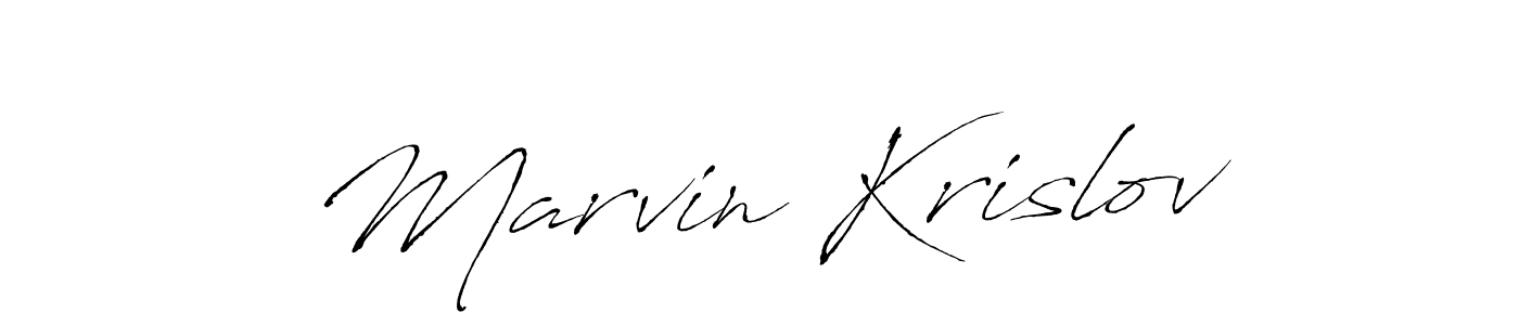 Marvin Krislov stylish signature style. Best Handwritten Sign (Antro_Vectra) for my name. Handwritten Signature Collection Ideas for my name Marvin Krislov. Marvin Krislov signature style 6 images and pictures png