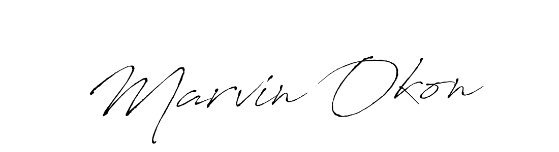 Use a signature maker to create a handwritten signature online. With this signature software, you can design (Antro_Vectra) your own signature for name Marvin Okon. Marvin Okon signature style 6 images and pictures png