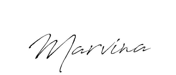 Marvina stylish signature style. Best Handwritten Sign (Antro_Vectra) for my name. Handwritten Signature Collection Ideas for my name Marvina. Marvina signature style 6 images and pictures png