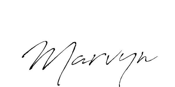 How to make Marvyn signature? Antro_Vectra is a professional autograph style. Create handwritten signature for Marvyn name. Marvyn signature style 6 images and pictures png