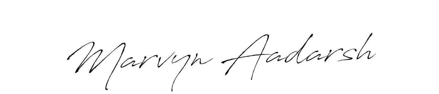 Design your own signature with our free online signature maker. With this signature software, you can create a handwritten (Antro_Vectra) signature for name Marvyn Aadarsh. Marvyn Aadarsh signature style 6 images and pictures png