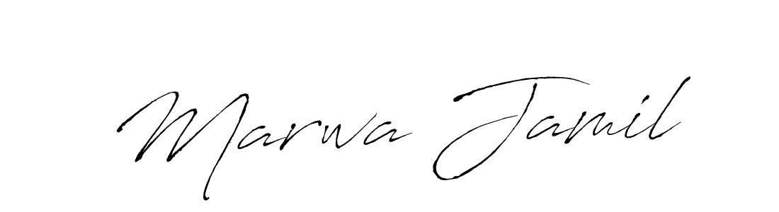 Make a beautiful signature design for name Marwa Jamil. Use this online signature maker to create a handwritten signature for free. Marwa Jamil signature style 6 images and pictures png
