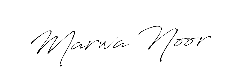 if you are searching for the best signature style for your name Marwa Noor. so please give up your signature search. here we have designed multiple signature styles  using Antro_Vectra. Marwa Noor signature style 6 images and pictures png