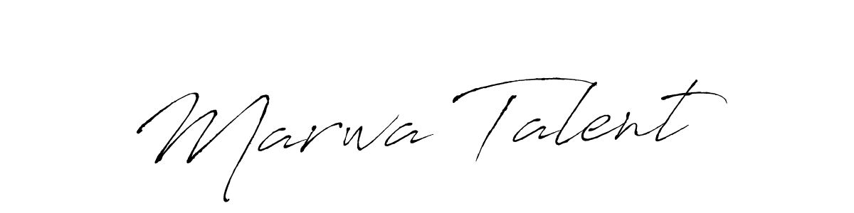 You should practise on your own different ways (Antro_Vectra) to write your name (Marwa Talent) in signature. don't let someone else do it for you. Marwa Talent signature style 6 images and pictures png