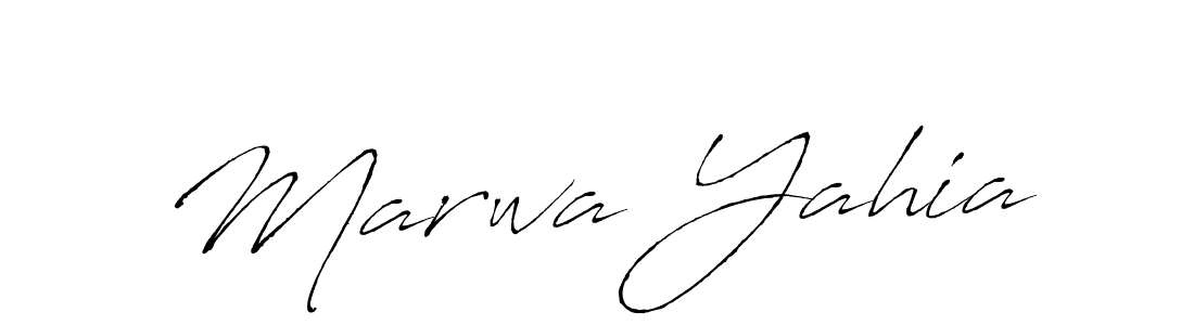 How to make Marwa Yahia signature? Antro_Vectra is a professional autograph style. Create handwritten signature for Marwa Yahia name. Marwa Yahia signature style 6 images and pictures png