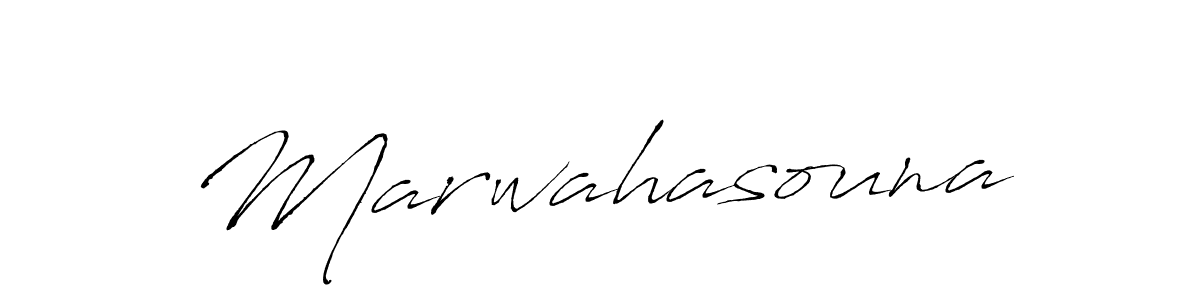 Use a signature maker to create a handwritten signature online. With this signature software, you can design (Antro_Vectra) your own signature for name Marwahasouna. Marwahasouna signature style 6 images and pictures png